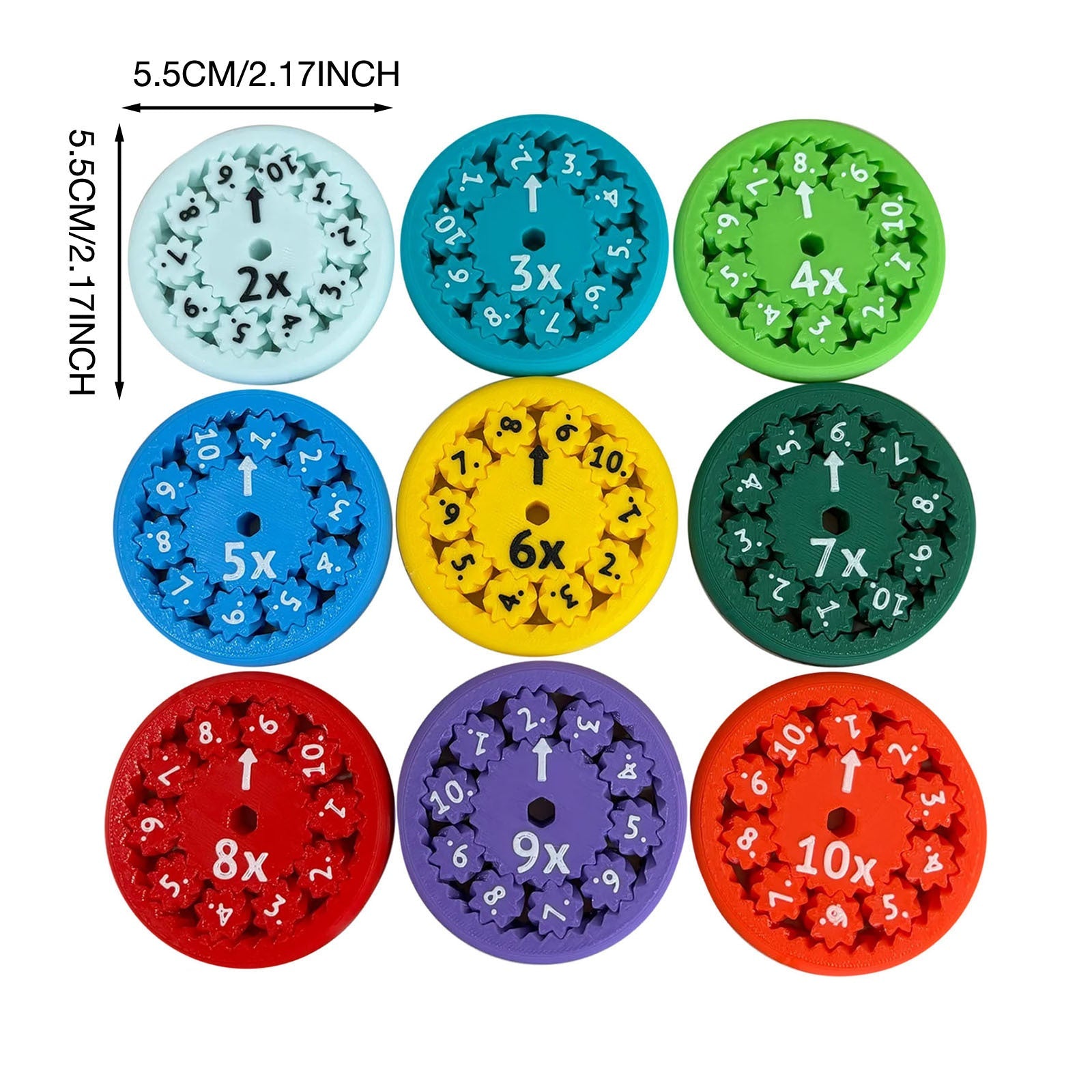 Math Fidget Spinners Fingertip Math Puzzle Toys Math Games Math Operations Decompression Games Desktop Math Multiplication Games - Cindi Book
