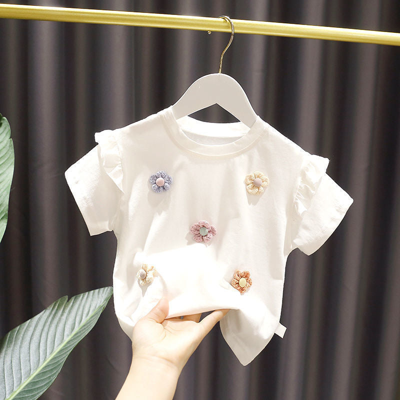 Thin Children's Summer Clothing Baby Summer Clothing Top - Cindi Book