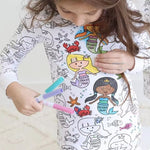Children's DIY Hand-painted Graffiti Pajamas Suit - Cindi Book