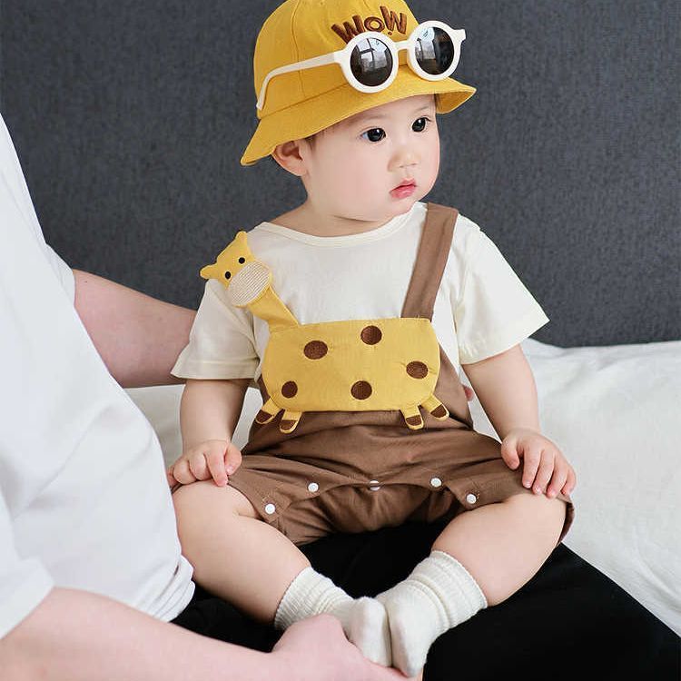 Baby Summer Short Sleeve Rompers Thin - Cindi Book