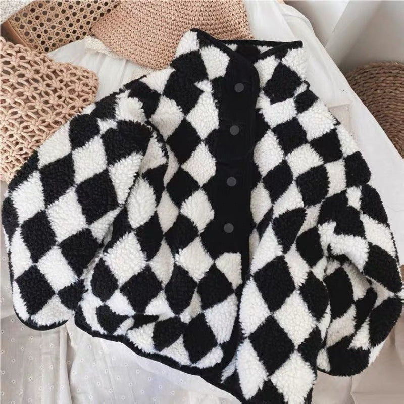 Autumn and Winter Western Style Diamond Lattice