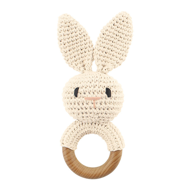 Baby Rattle Hand Woven Cartoon Animal Bracelet Newborn Soothing Doll - Cindi Book
