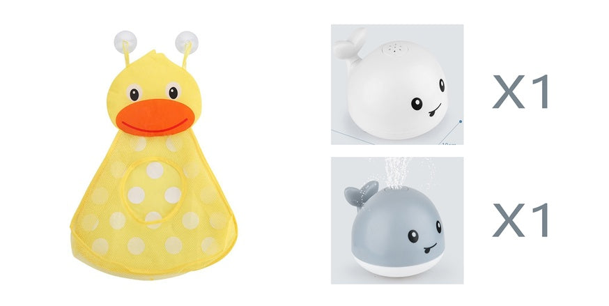 New Baby Bathroom Bath Electric Induction Whale Spray Small Toy - Cindi Book