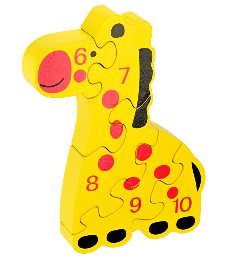ZOO PUZZLE – Giraffe 3D Wood Chunky Puzzle - Additional Product View 2