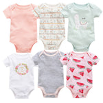 6-piece baby jumpsuit new short-sleeved baby clothes - Cindi Book