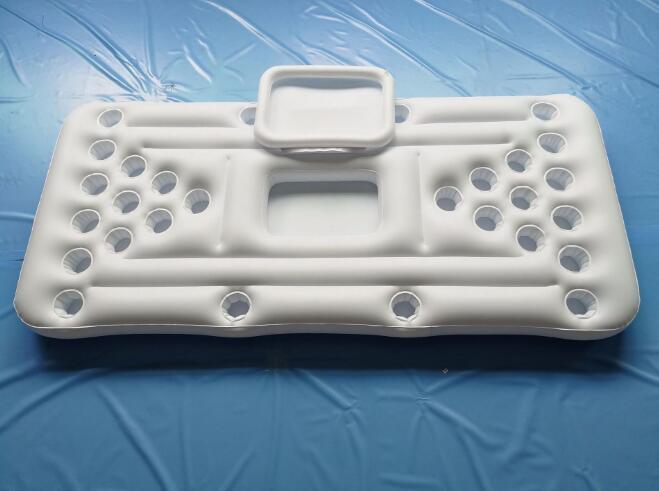 Water Party  Air Mattress Ice Bucket Cooler Cup Holder Inflatable Beer Pong Table Pool Float - Cindi Book