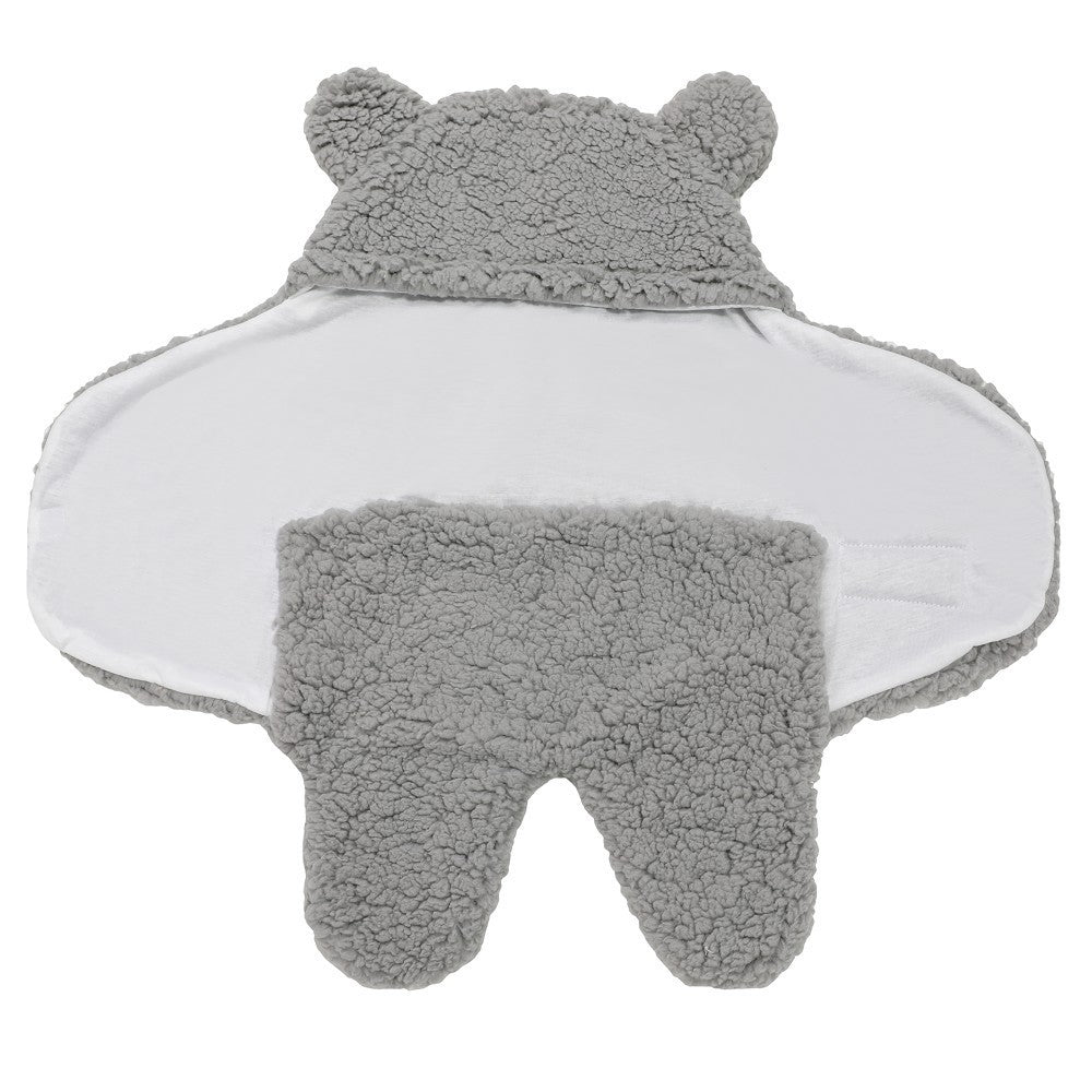 Lamb Plush Sleeping Bag Newborn Baby Swaddling Quilt - Cindi Book