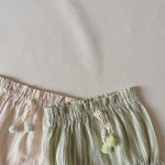 Striped Spaghetti Straps Shorts Suit Baby Girl Two-piece Suit Suit - Cindi Book