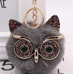 Lovely Owl Plush Doll Kids Favors Fur Ball Key Chain - Cindi Book