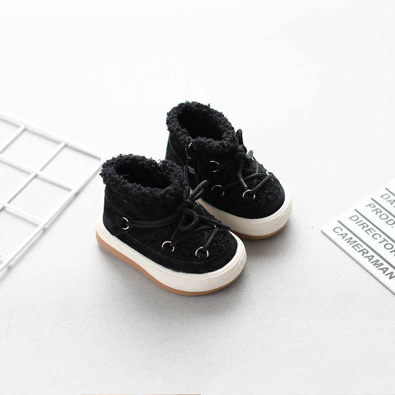 Plus Velvet Warm Korean Baby Cotton Shoes - Cindi Book