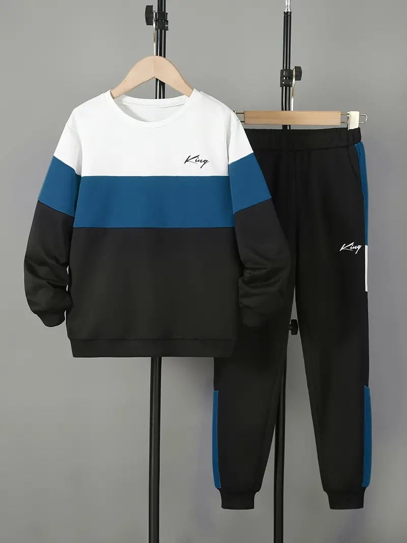 Design Sense Multicolor Hoodie Pants Two-piece Set - Cindi Book
