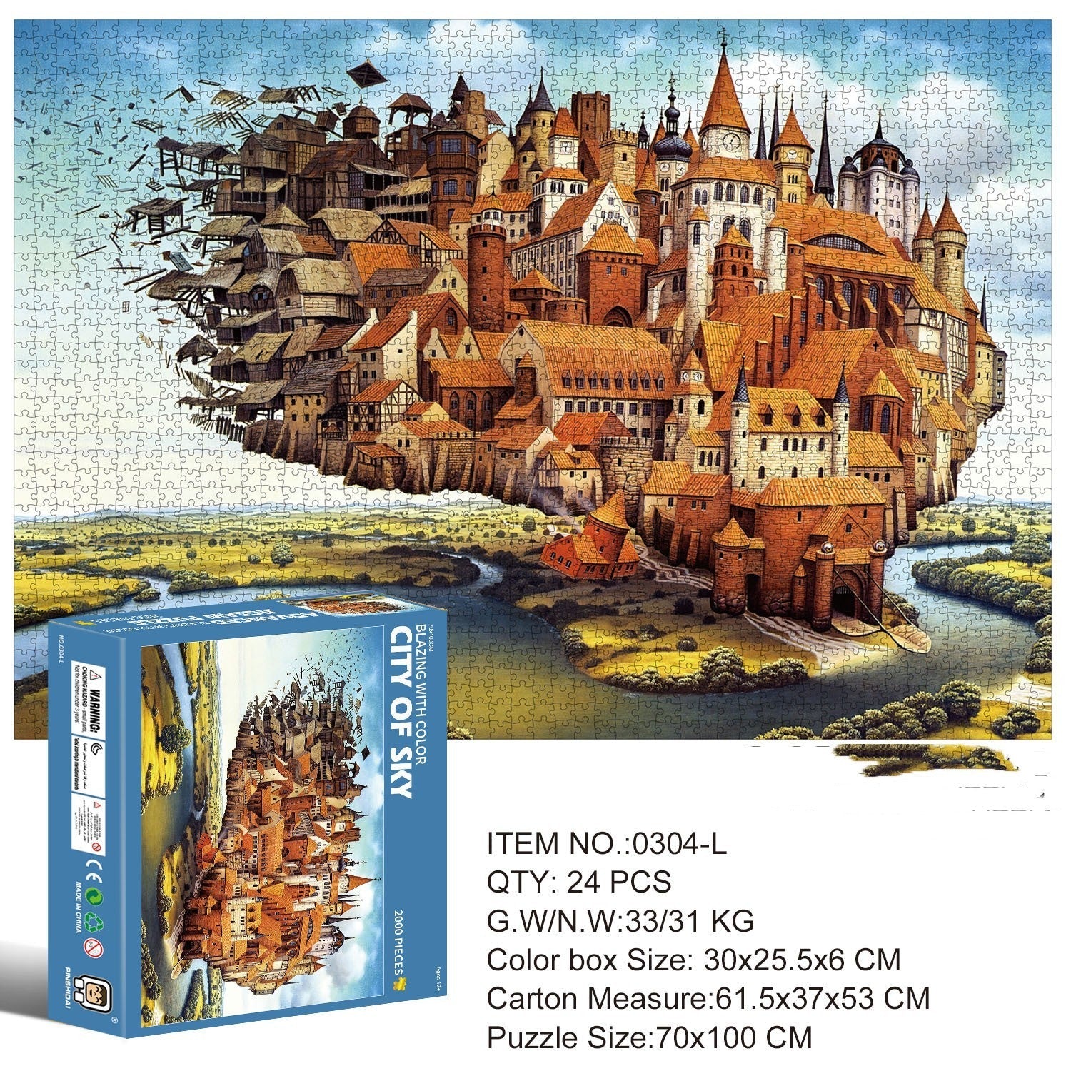 Mysterious Dragon High Difficulty 2000 Piece Puzzle - Cindi Book