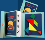 Children's Wooden Magnetic Tangram Educational Toy - Cindi Book
