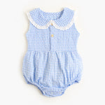 Simple And Creative Plaid Baby Onesie - Cindi Book