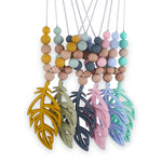 New Baby Products Silicone Leaf Teether Necklace - Cindi Book