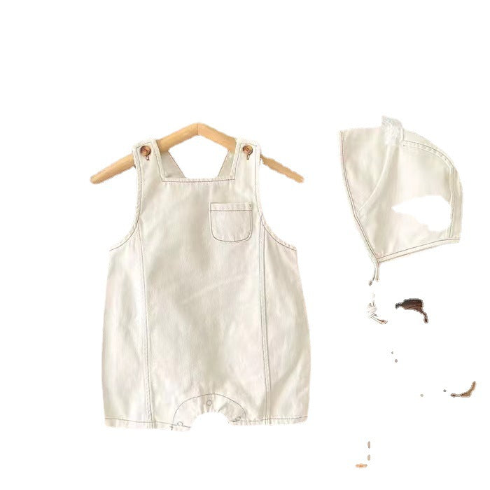 Baby Denim Overalls With Suspenders Casual Sleeveless Vest - Cindi Book