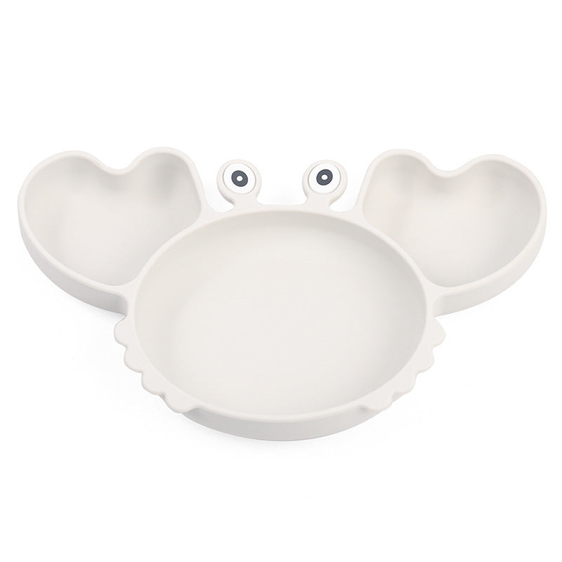 Silicone Split Cutlery Crab Plate For Infants - Cindi Book