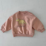 New Children's Cute Dinosaur Fleece Soft Pullover Sweater - Cindi Book