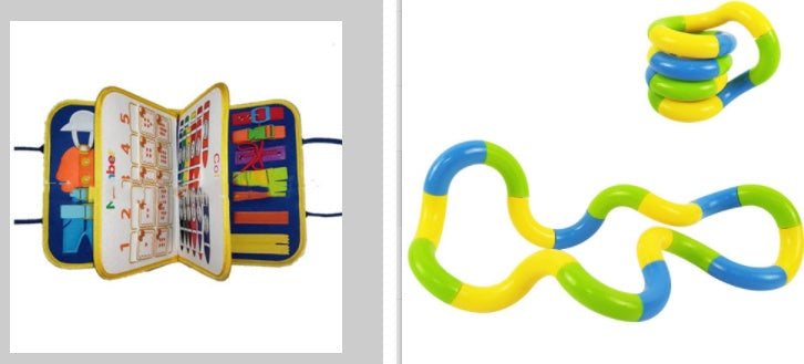 New Busy Book Children's Busy Board Dressing And Buttoning Learning Baby Early Education Preschool Sensory Learning Toy - Cindi Book