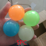 Luminous Sticky Ball Toys Sticky Wall Home Party Games Glow In The Dark Novelty Toys Decompression Squeeze Toy - Cindi Book