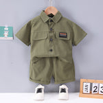 Boys' Short-sleeved Shorts Overall Suit - Cindi Book