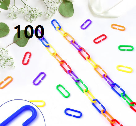 Parrot Toy Bird Supplies C-Shape Plastic Chain - Cindi Book