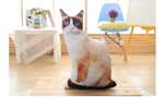 Simulation cat pillow cute cat doll plush toy stereo pet doll - Cindi Book