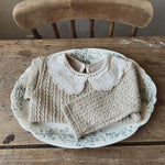 Girls' Baby Thickened Cotton Lace Collar Top - Cindi Book