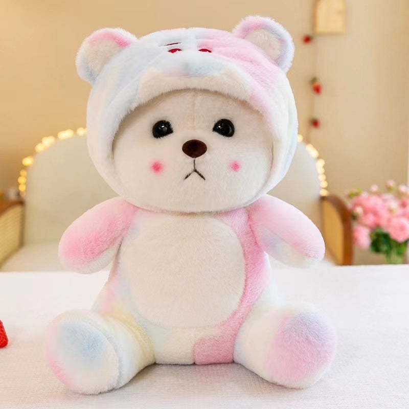 Little Bear Doll Cute Bear Wearing A Hat Doll Transformation Plush Toy - Cindi Book