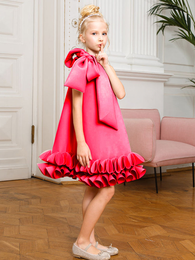 Bowknot Princess Dress Celebrity Children's Apparel