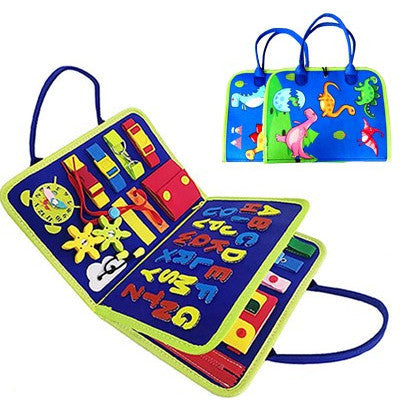 New Busy Book Children's Busy Board Dressing And Buttoning Learning Baby Early Education Preschool Sensory Learning Toy - Cindi Book