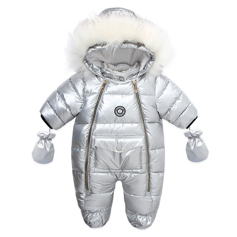 Newborn Children's Rompers Thickened And Warm - Cindi Book