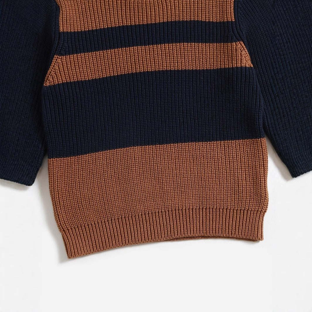 Boys Chunky Knit Sweater - Soft & Warm Cable Knit Pullover for Toddler & Kids - Comfortable Winter Apparel for Boys