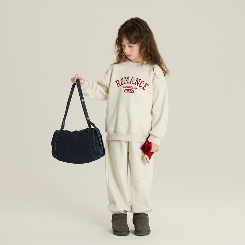 Children's Velvet Sport Set Two-Piece Set