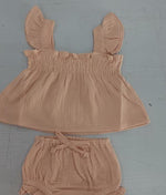 Girls' Solid Color Sling Top Hot Pants Suit - Cindi Book