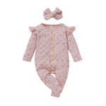 Children's Two-color Pit Stripe Printed Jumpsuit - Cindi Book