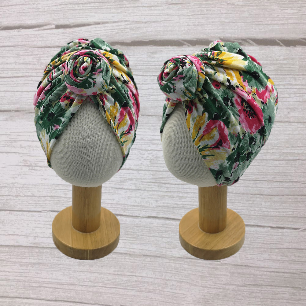 Bohemian baby cap - Cindi Book