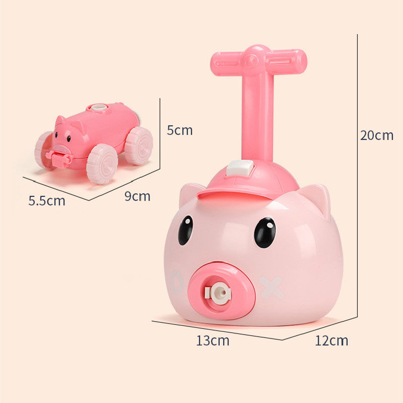 Children's Educational Toys for Piggy Pneumatic Car