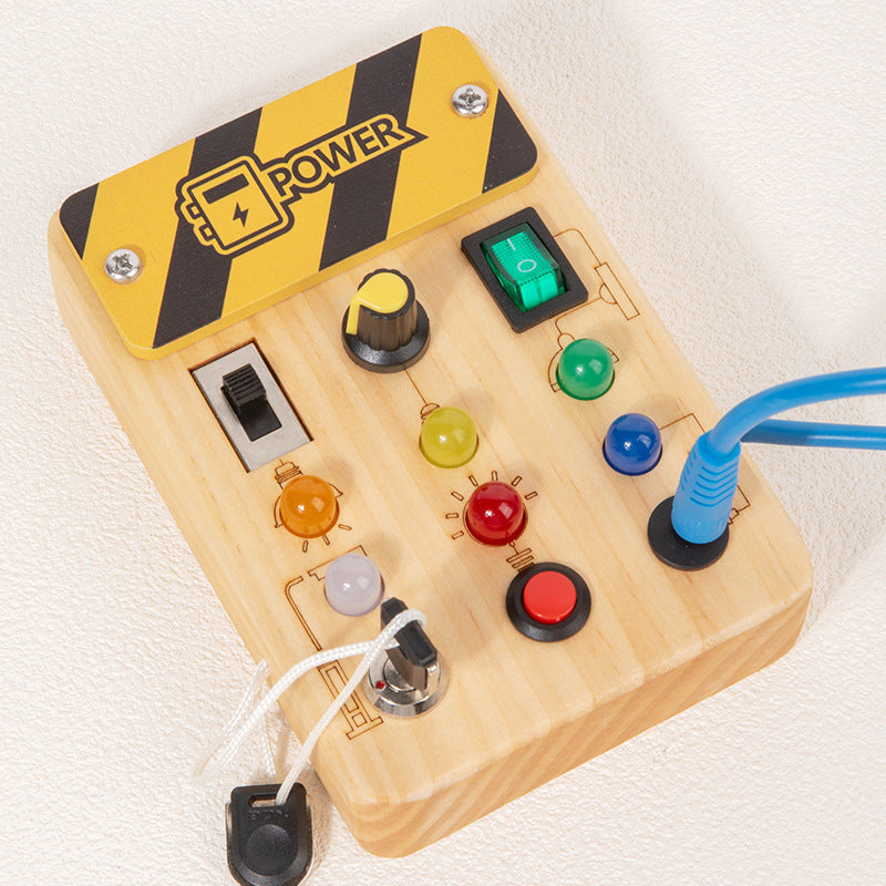 Children's Wooden LED Busy Board Creative Toys - Cindi Book