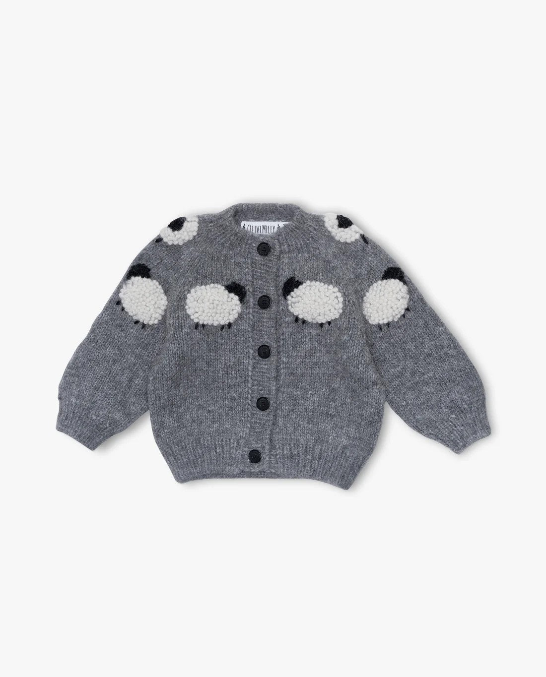 Wool Blend Heavy Embroidery Long-sleeve Cardigan Sweater - Cindi Book