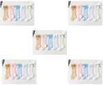 Baby Infants Kids Toddlers Girls Boys Knee High Socks Tights Leg Warmer Ribbon Bow Solid Cotton Stretch Cute Lovely - Cindi Book
