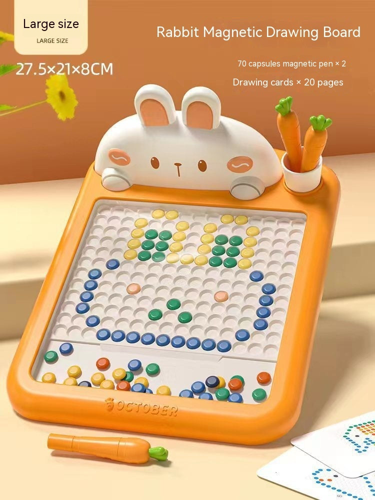 Rabbit Magnetic Drawing Board Puzzle Toys Early Education Children's Toys - Cindi Book