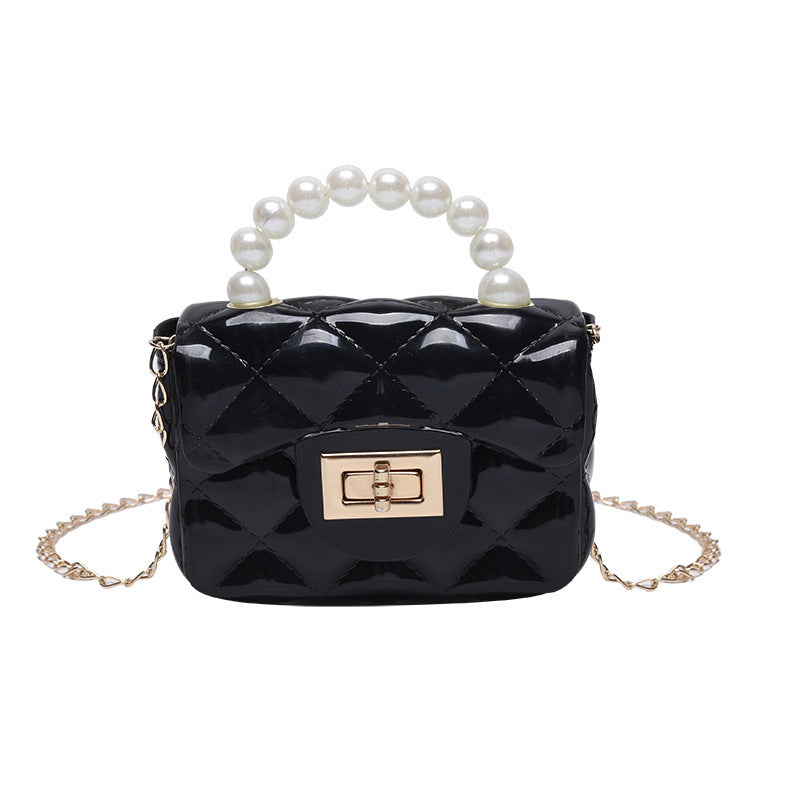 Pearl Hand One-shoulder Crossbody Chain Children's Bags - Cindi Book