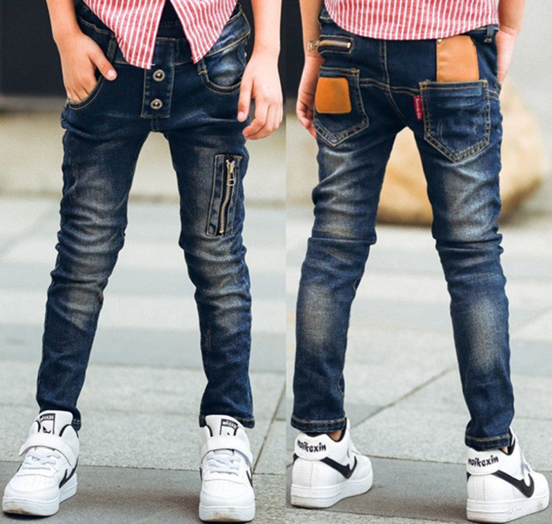 Boys stretch denim pants - Cindi Book