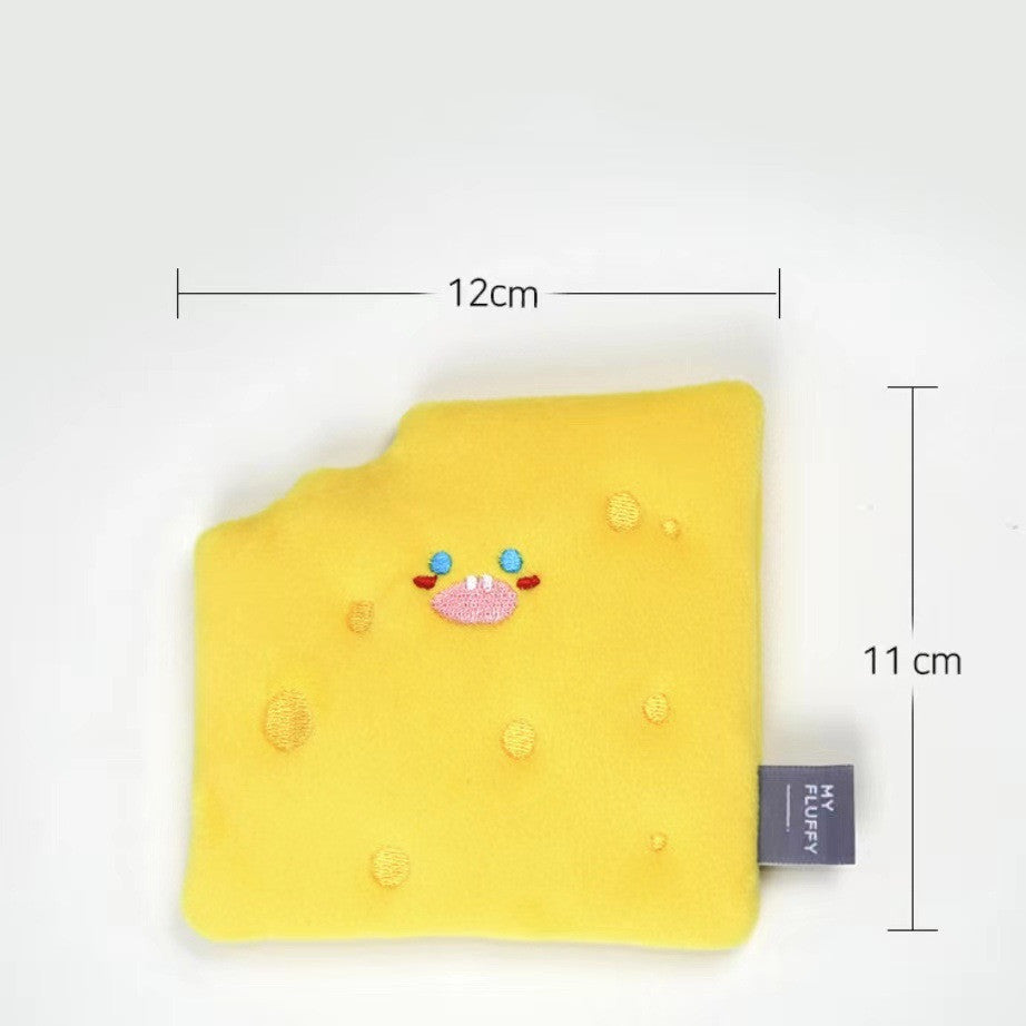 Pet Tibetan Food Sniffing Paper Cheese Plush Sounding Toy - Cindi Book