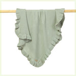 Knitted Baby Blankets Newborn Swaddle Wrap Ruffle - Cindi Book