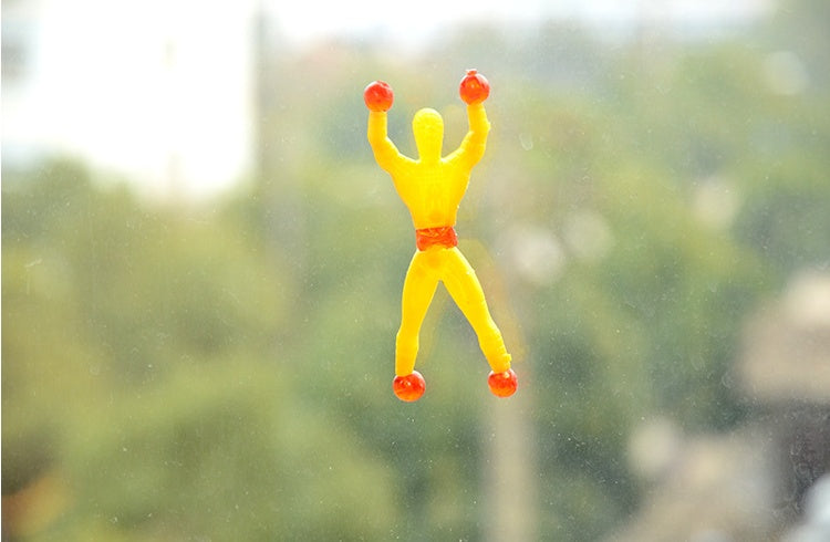 Small Sticky Man Climb On The Wall Children Toys Stick Man Bendy Toy Wall Climbing Man - Cindi Book