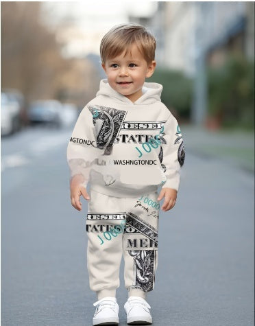 Trendy Cool Kids Casual Sports Hoodie Set - Cindi Book