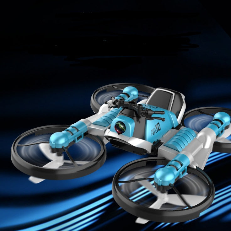 WiFi FPV RC Drone Motorcycle 2 in 1 Foldable Helicopter Camera 0.3MP Altitude Hold RC Quadcopter Motorcycle Drone 2 in 1 Dron - Cindi Book