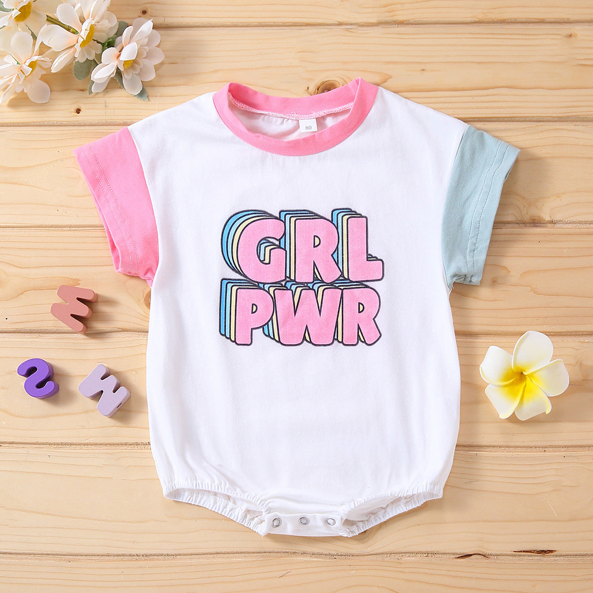 Spring Spot Cotton Pink Short-sleeved Non-hooded Wholesale Thin Women's Pullover Summer Jumpsuit - Cindi Book